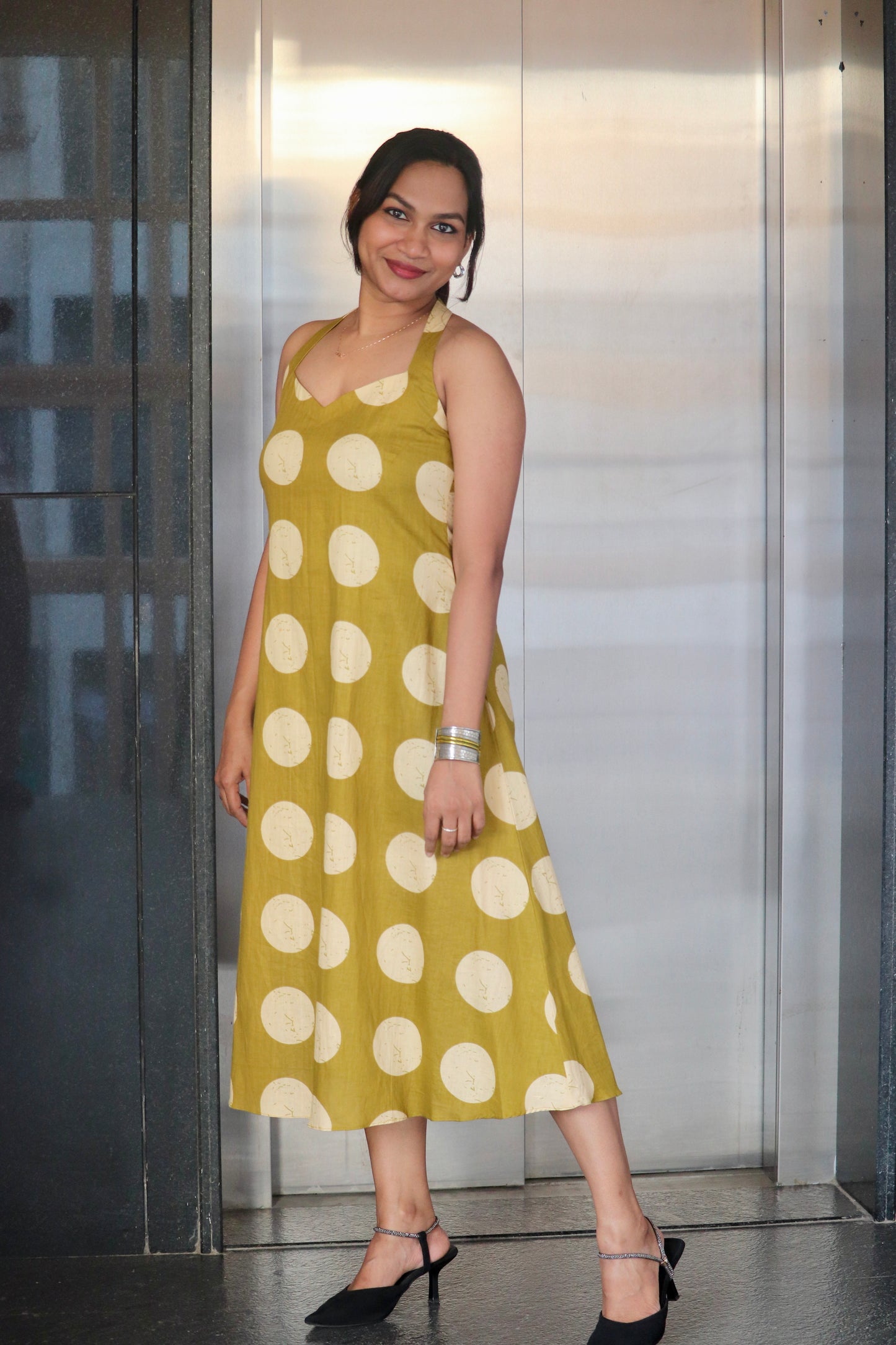 Olina – Cotton A-Line Dress