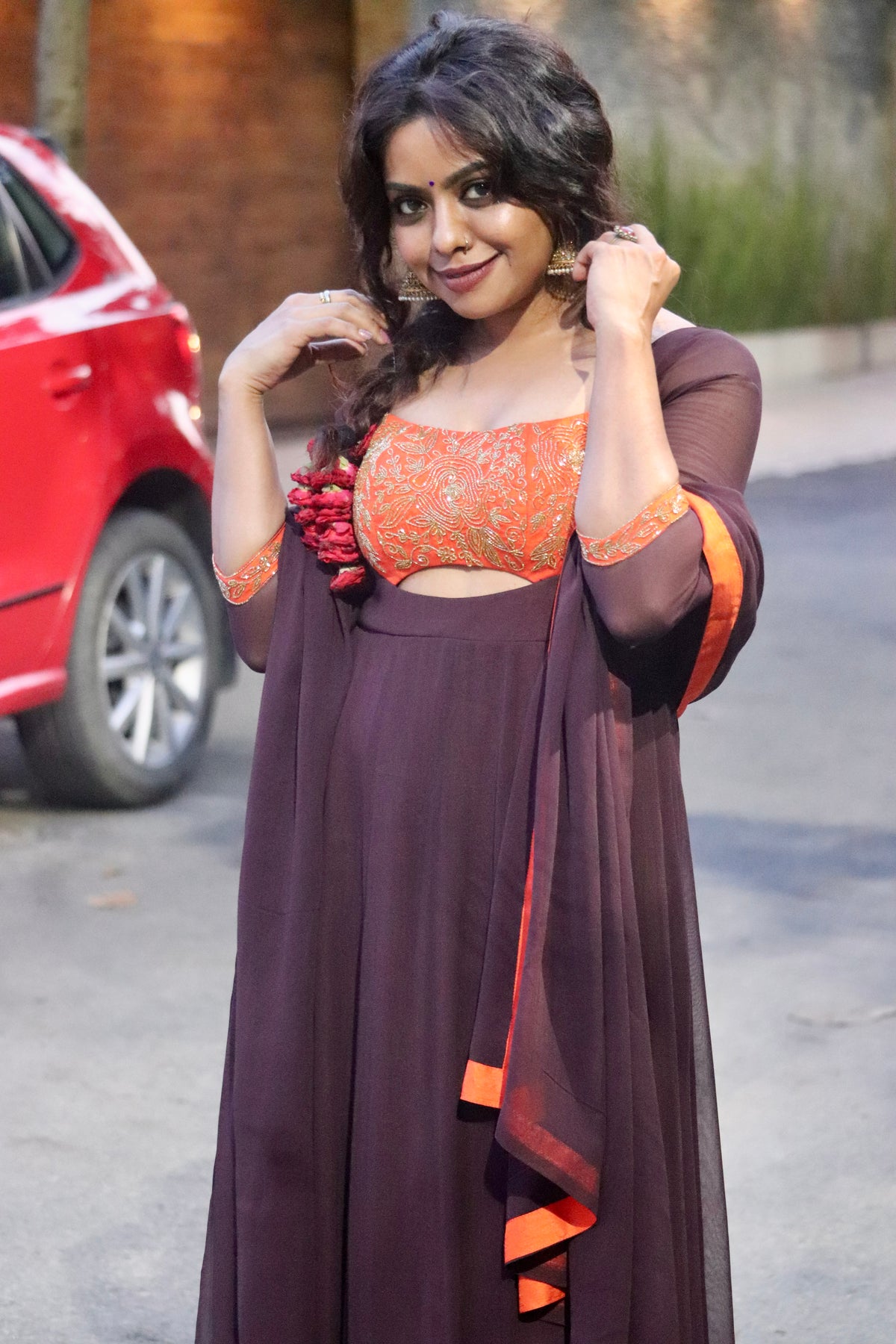 Vamika – Georgette Panel Anarkali