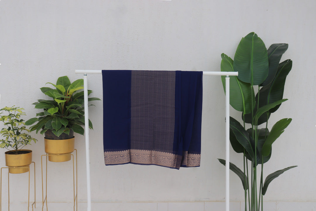 Plain Georgette Saree