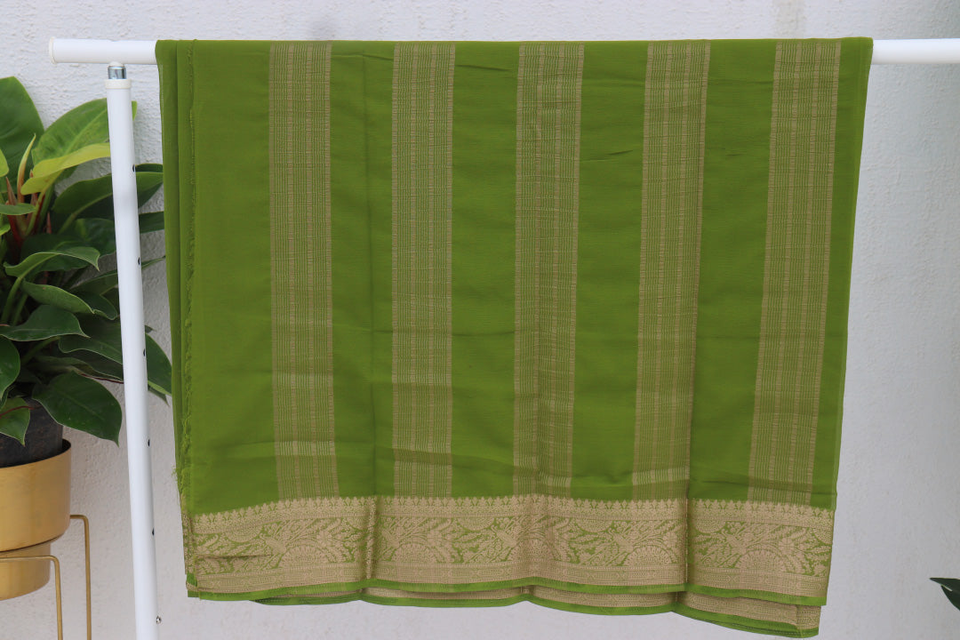 Plain Georgette Saree