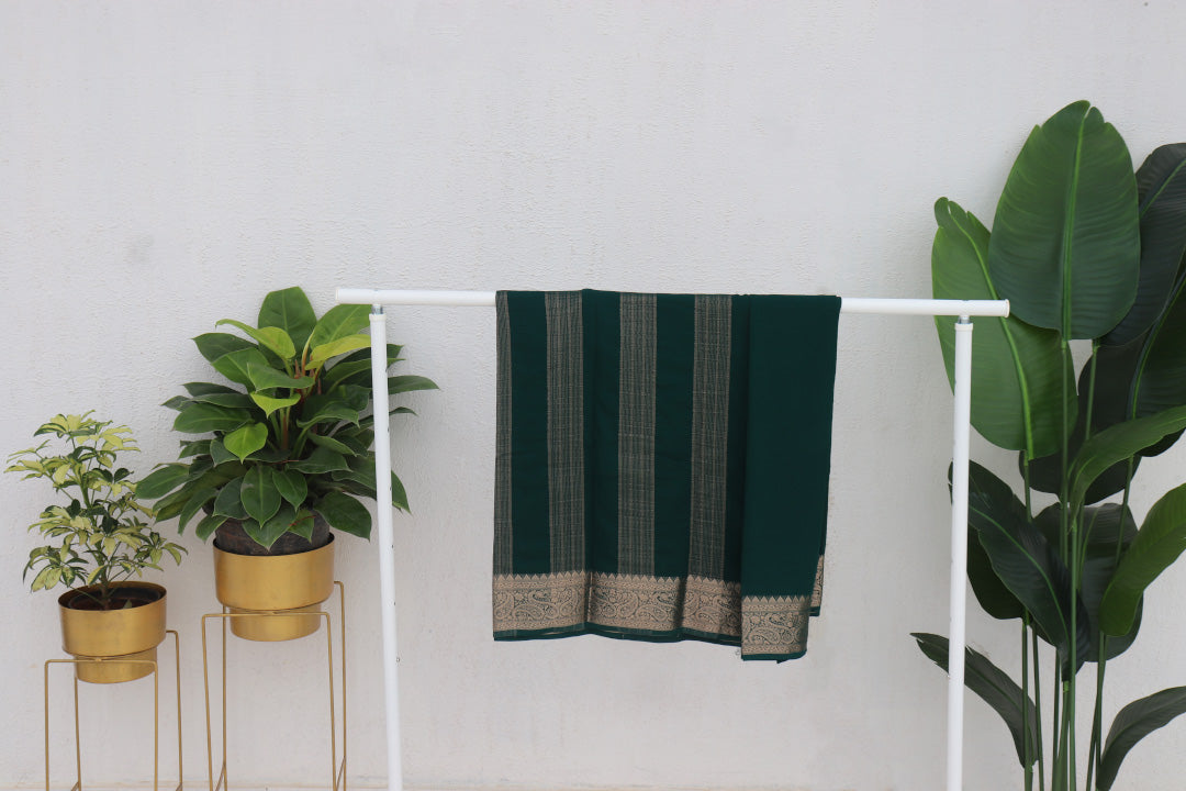 Plain Georgette Saree