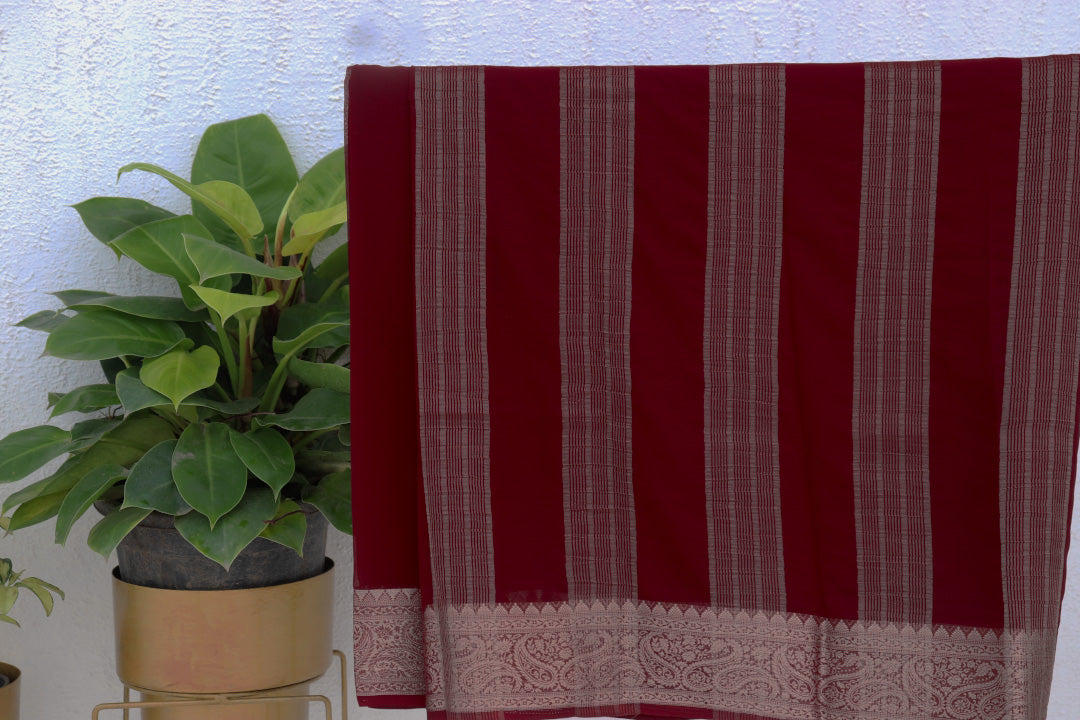Plain Georgette Saree