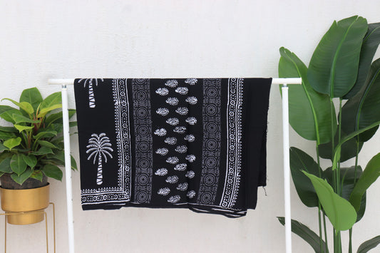 Pure Modal Hand Block Printed Saree