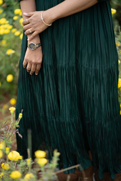 Zariya anarkali three-quarter view showing festive silhouette