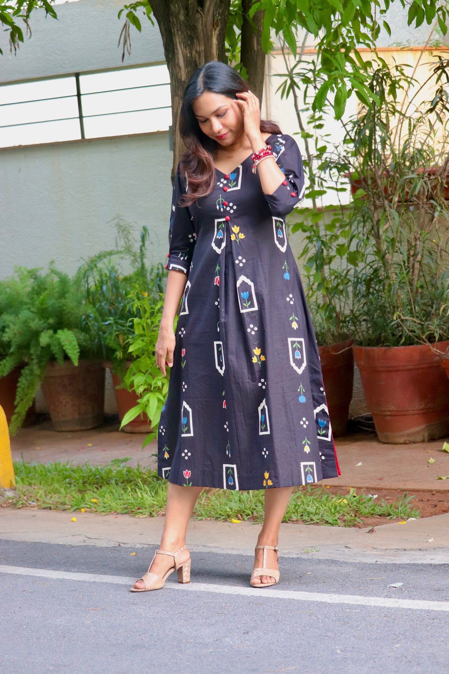 Tulipa - Cotton A-Line Dress