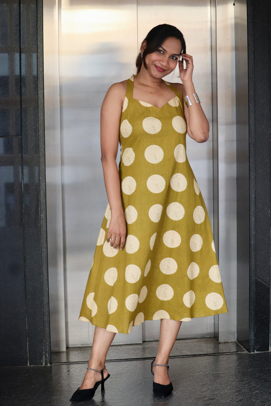 Olina – Cotton A-Line Dress