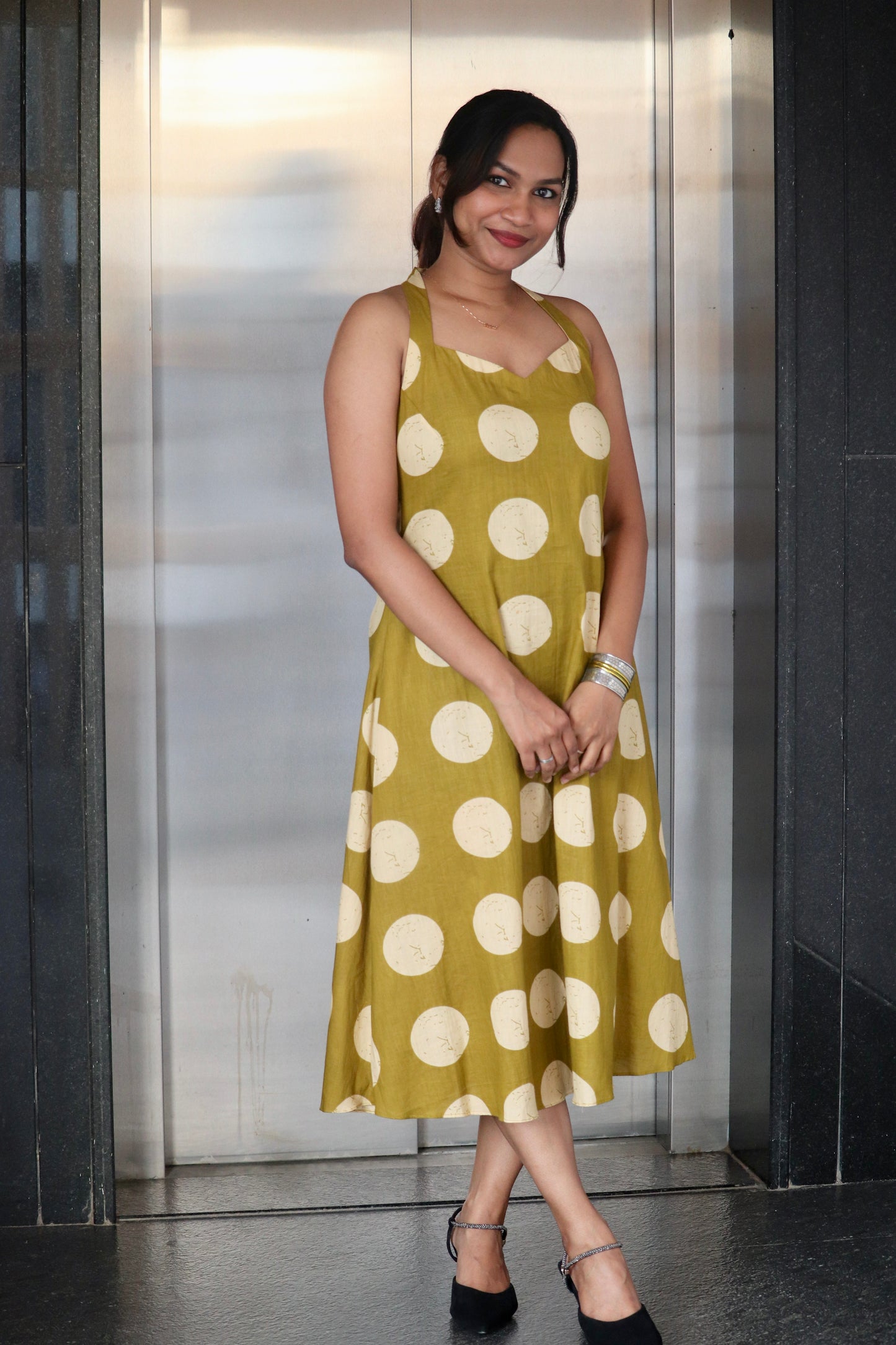 Olina – Cotton A-Line Dress