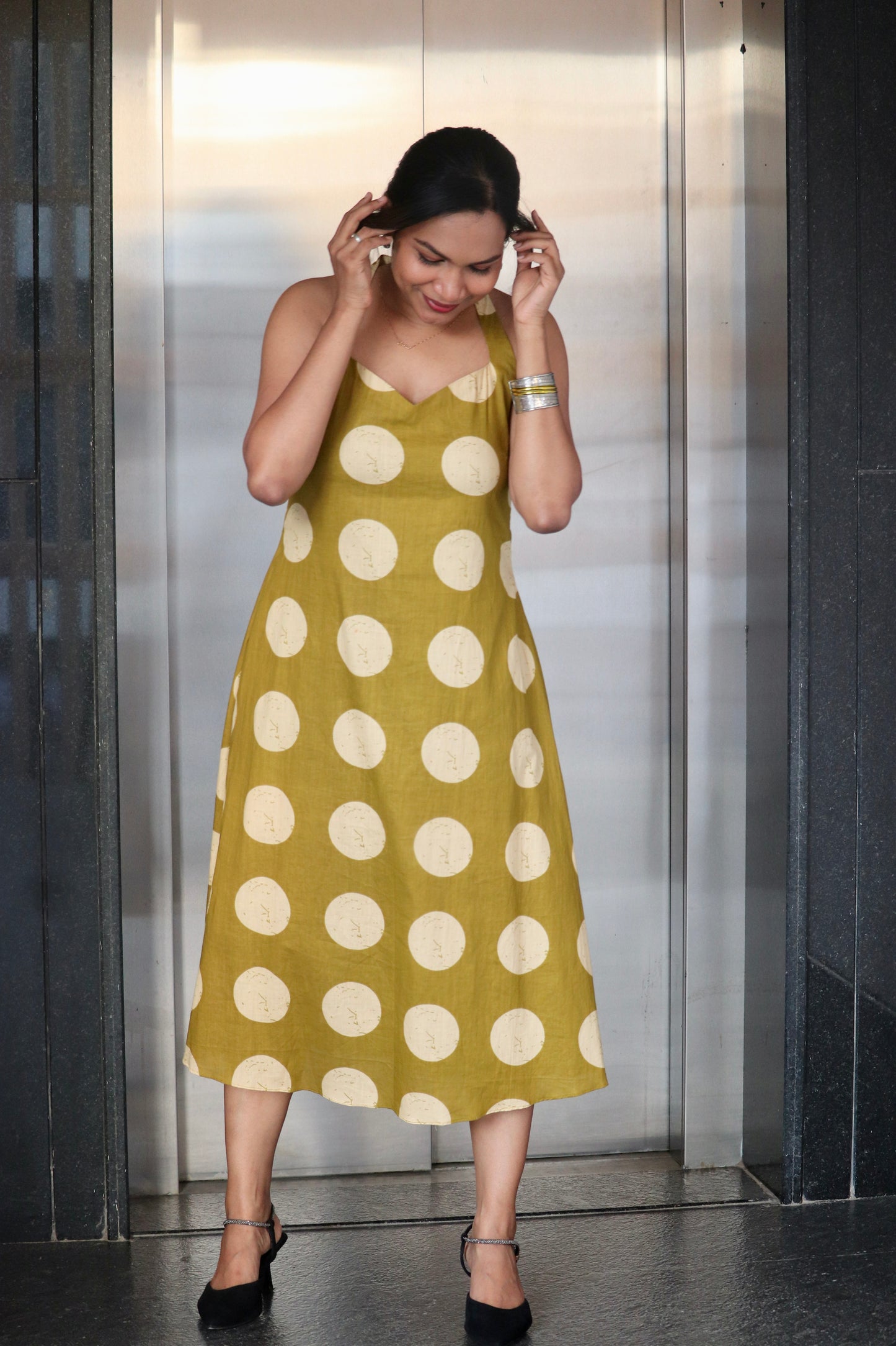 Olina – Cotton A-Line Dress
