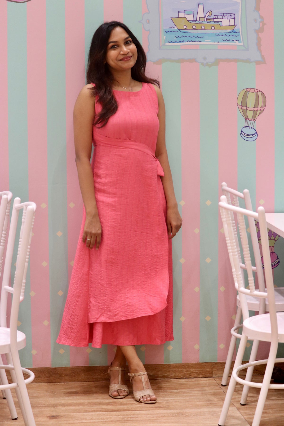 Iraaya - Wrap Tie Maxi Dress