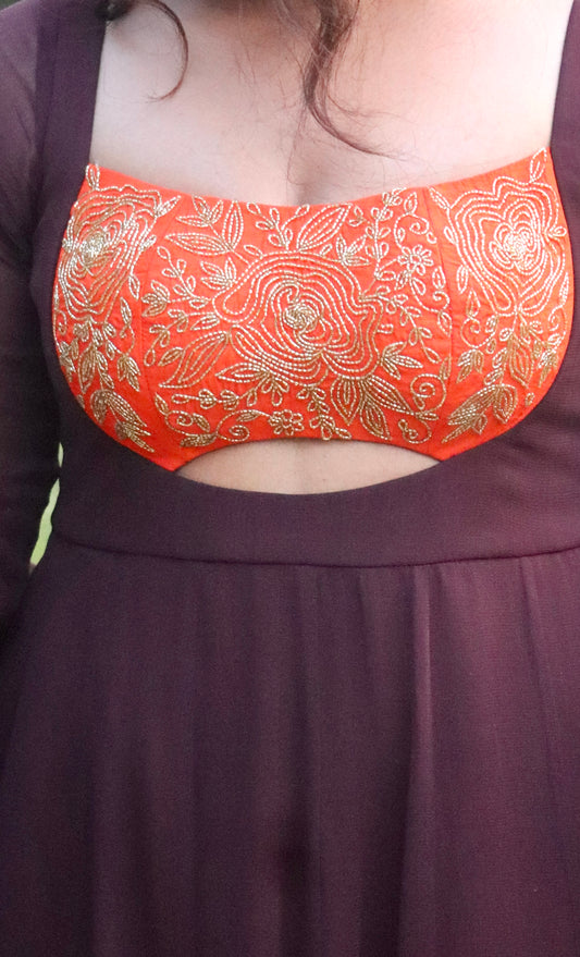 Vamika – Georgette Panel Anarkali