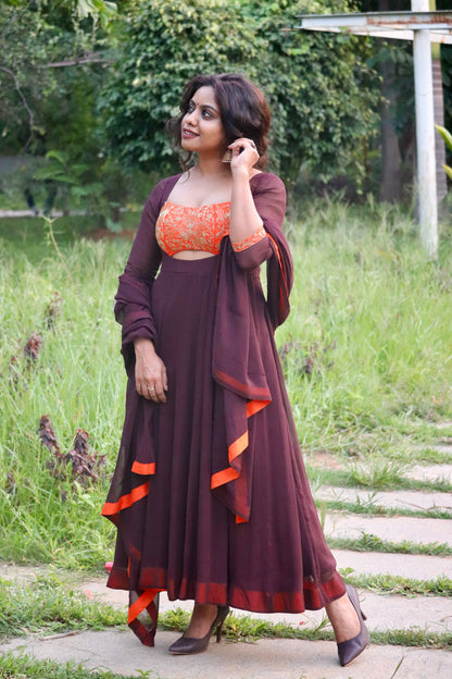 Vamika – Georgette Panel Anarkali