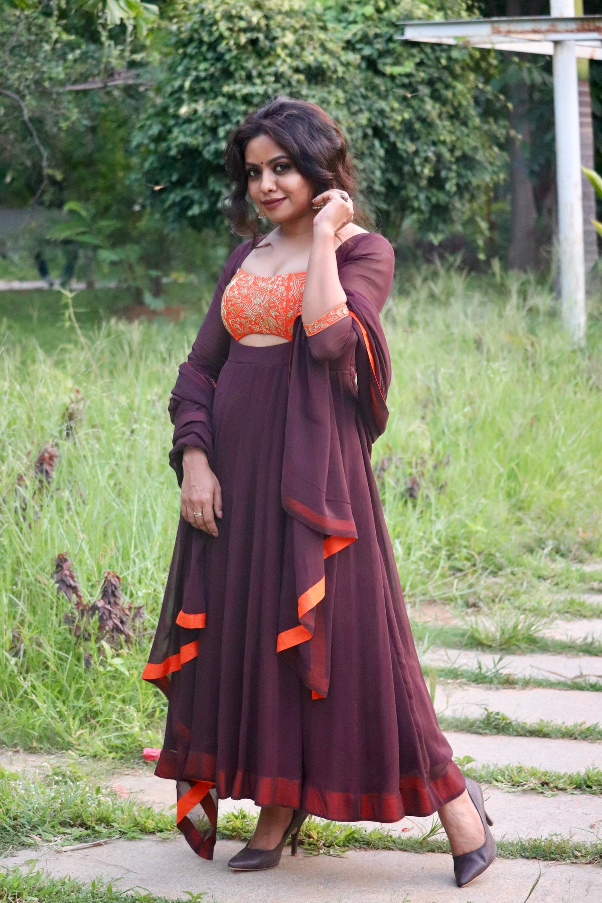 Vamika – Georgette Panel Anarkali
