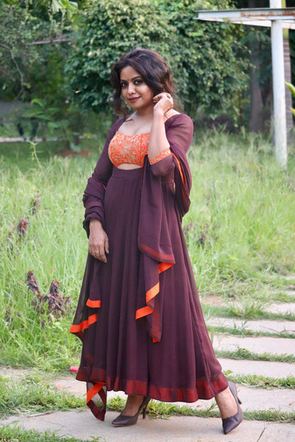 Vamika – Georgette Panel Anarkali