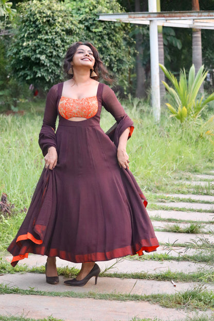 Vamika – Georgette Panel Anarkali