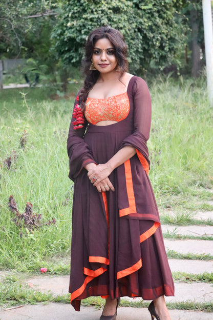 Vamika – Georgette Panel Anarkali