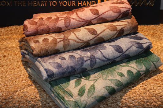 Florel Linen Tissue Saree