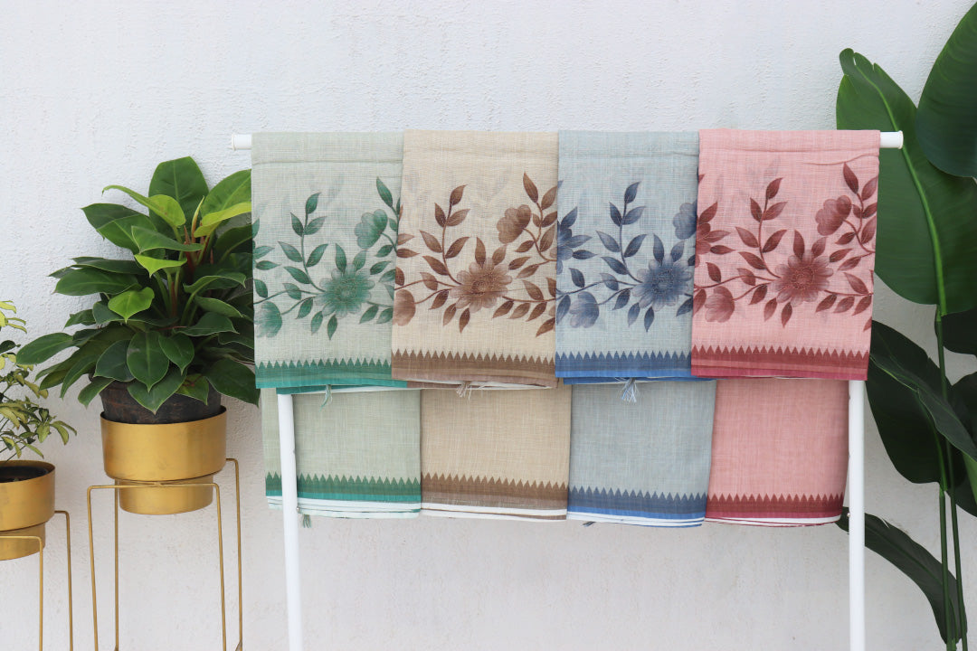 Florel Linen Tissue Saree