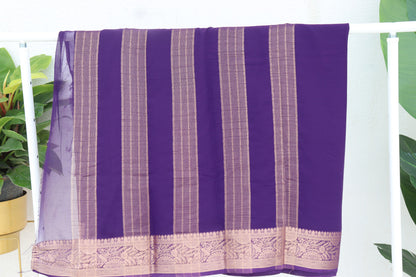 Plain Georgette Saree