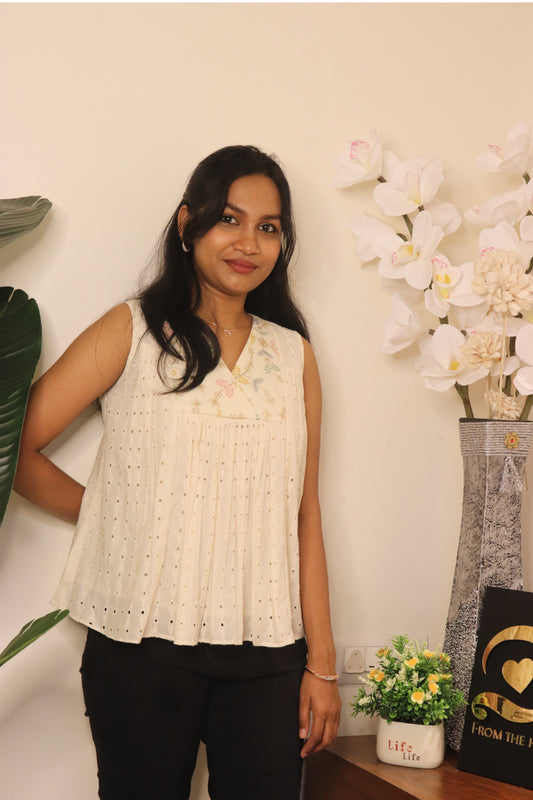 Noella – Off-White Short Top