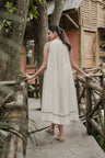 Selin - Cotton gathered A-line top